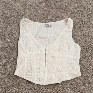 White Corset Top